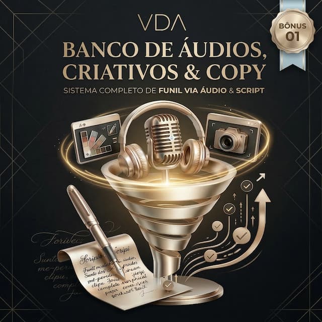 Banco de Áudios + Criativos + Copy